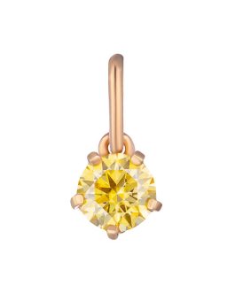 Подвеска из серебра 925 с муассанитом